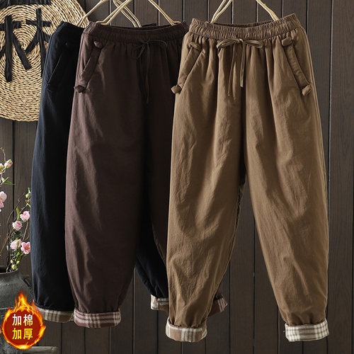 棉裤时尚2025年冬季新款