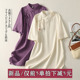 太极服女纯色 盘扣禅服夏季 折扣棉麻新中式 立领斜襟国风茶服中长款