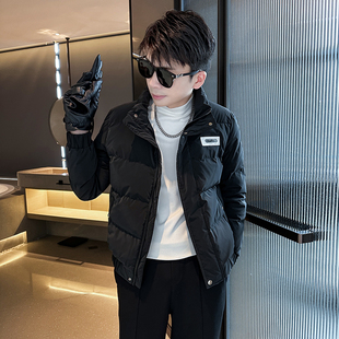 155矮小个子穿搭棉服冬季男士潮牌棉衣短款外套XS码S潮流修身棉袄