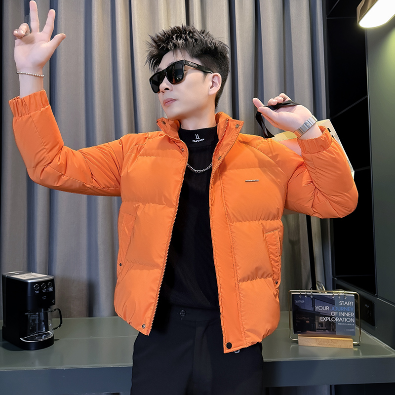 155矮个子穿搭棉衣小码男装冬季免洗加厚棉服S号XS码修身短款棉袄