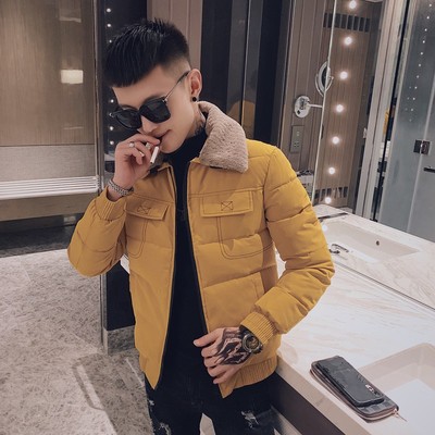 155小码男装棉衣男生矮个子S号XS码修身短款棉袄青年小伙羽绒棉服