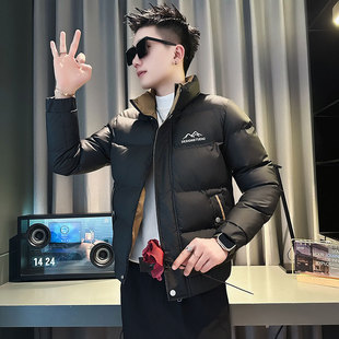 冬季小码立领棉衣男生155矮小个子短款外套潮流XS码S修身羽绒棉服