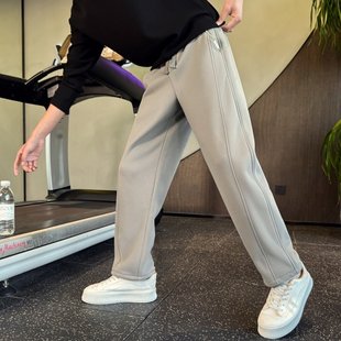冬季加绒卫裤男矮小个子XS码27秋冬新款弯刀休闲裤百搭宽松运动裤