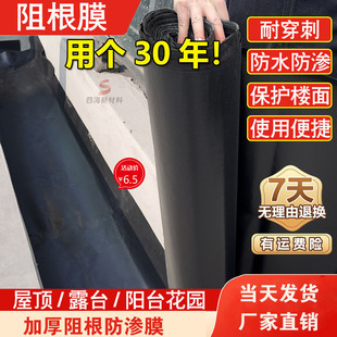 阻根防渗膜 防水防根刺防穿刺土工膜屋顶花园花池绿化阻根板卷材