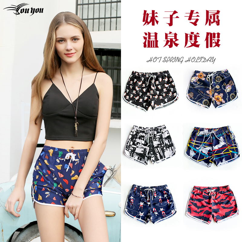 宽松速干沙滩裤男五分可下水大码短裤温泉泳裤女海边度假情侣套装|msdalam kategori sukan/Yoga/kecergasan/bekalan peminat, berenang, Seluar pendek pantai - dari Buy2taobao.com untuk memberikan perkhidmatan ejen Taobao profesional membeli