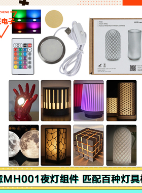 3D打印机拓tz竹子MH001同款LED夜灯创客宝库创意模型组件