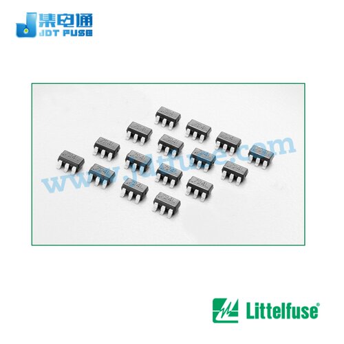Littelfuse力特 SP724AHTG SOT23-6 四路 SCR 轨钳位静电抑制器
