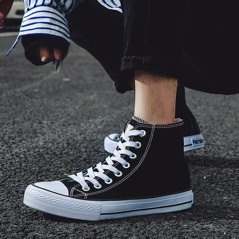 The people Men's Shoes Gaobang canvas shoe Trend Korean Edition Versatile leisure time Gobon Cloth shoes skate shoes student lovers Trendy shoesin the Men's Shoes, Canvas shoes  category - from Buy2taobao.com to provide professional Taobao agent buy service