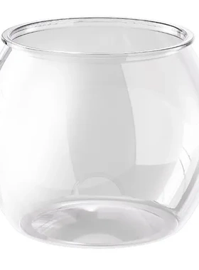 微景缸观赏鱼庭造景客厅fishtank阔水草缸透明桌面小金鱼缸