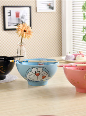 包邮hellokitty陶瓷卡通泡面碗