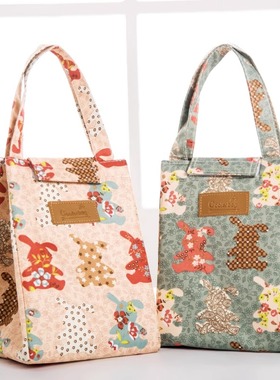 手提便当包饭盒袋便当盒带饭包牛津布冰包大号手提包饭盒包保温