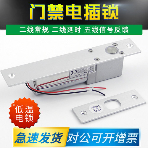 超低温下插延时电控锁门禁系统