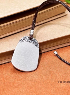 纯银复古国风珐琅彩莲花项链毛衣吊坠好运连连足银雪花银傣家熟银