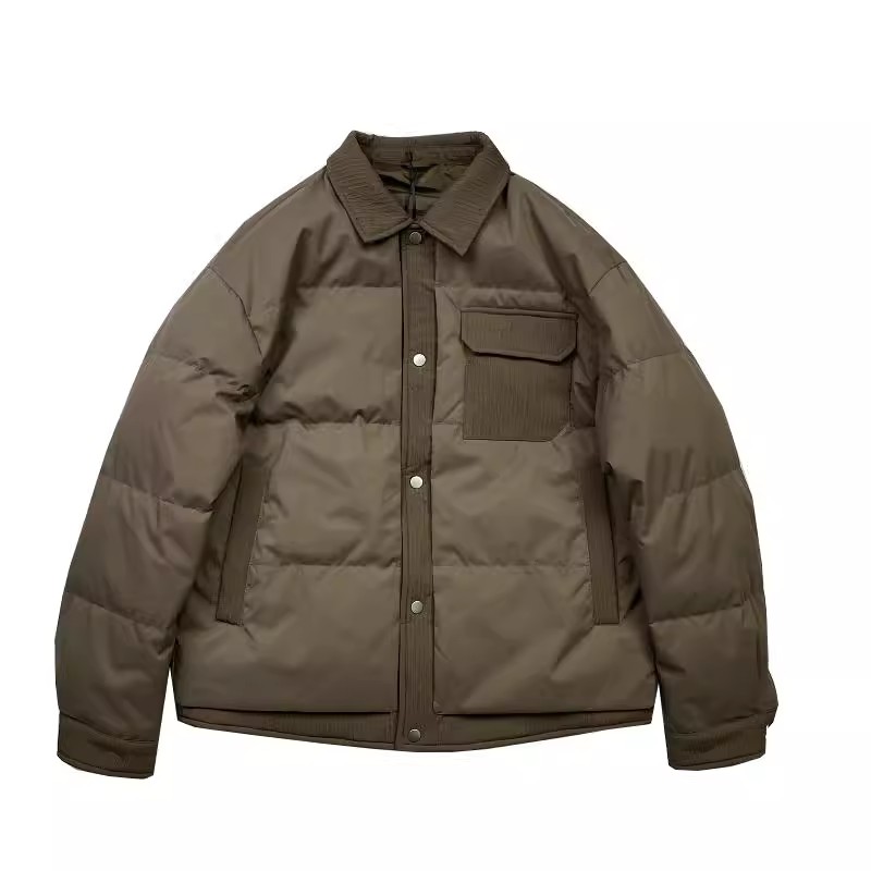 @新标有报告网图慎用羽绒服拼接男外套YR885-P195,男装羽绒服,电商D246