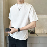 冰丝凉感男士速干拼接圆领短袖T恤半袖T528-P48，男装T恤，电商D246