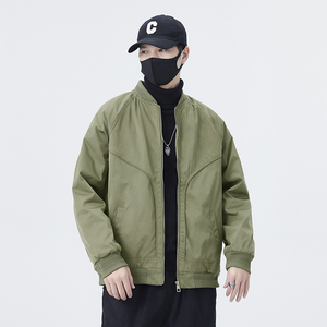 无影墙 原版面料  男士外套定制棒球领工装夹克男JK137-P100图片