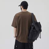 日系无影墙树皮肌理感男士设计感潮牌质感短袖T恤半袖T541-P48，男装T恤，电商D246