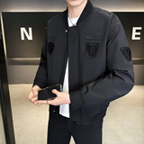 2026春秋新款男士外套定制棒球领工装夹克男1907-P95，男装夹克，电商D246