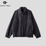 抖音BIG林男士牛仔拼接假两件水洗工装夹克外套2507-P120，男装工装外套，电商D246