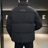 @店主风-定制面料2024新款白鸭绒工装拼接立领羽绒服男78901-P185，男装羽绒服，电商D246