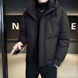 @新标90-2025新款外套羽绒服连帽拼接潮流男上衣8008-P280，男装羽绒服，电商D246