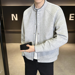 2026春秋新款 男士外套定制开衫假两件工装夹克男JK158-P100图片