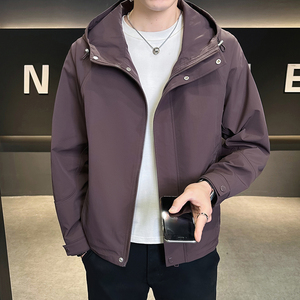 @店主风-冲锋衣春秋季工装连帽长袖夹克外套12512-P105图片