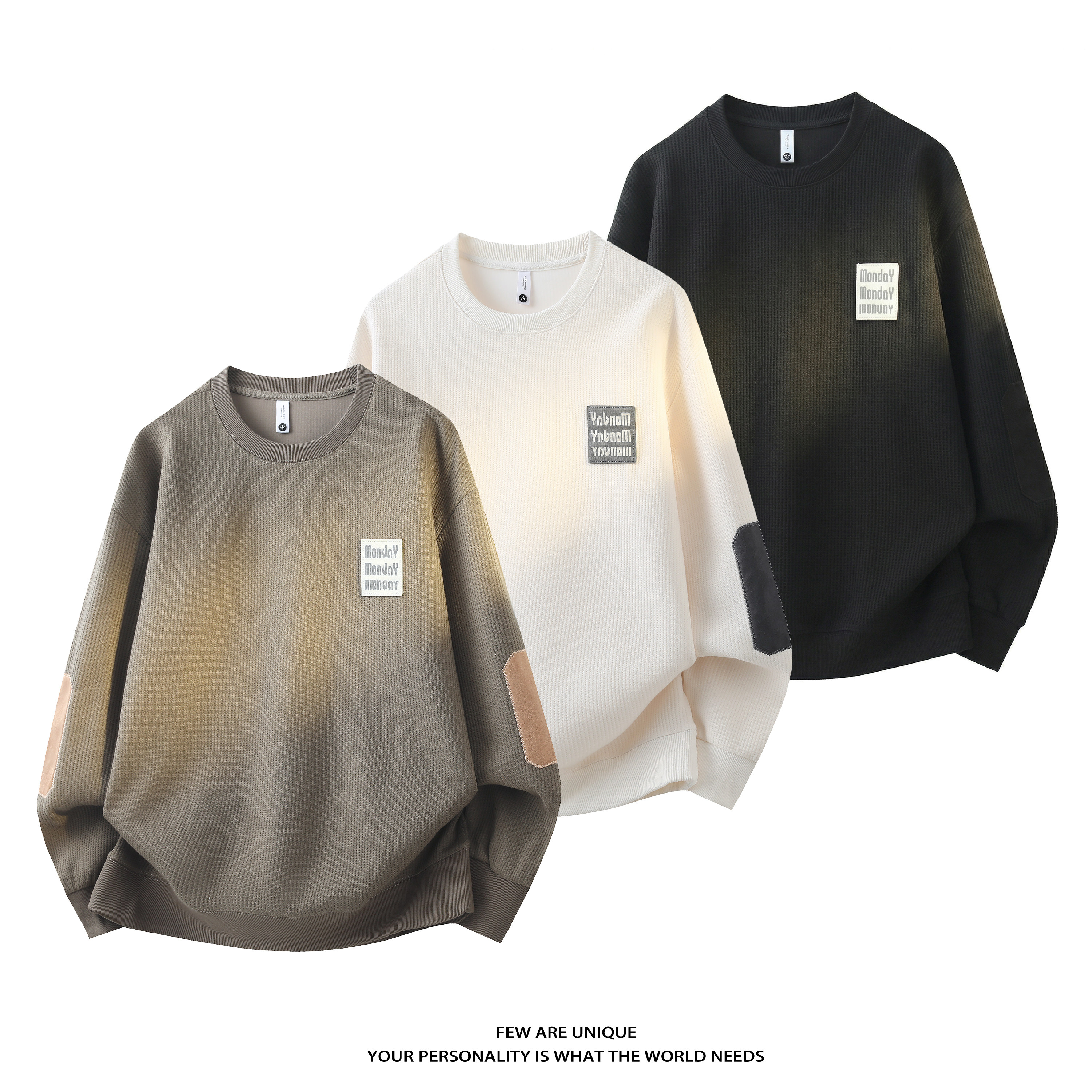 平铺3D-特殊面料条纹男针织长袖卫衣圆领外套3095-P58，女装短外套，电商D246