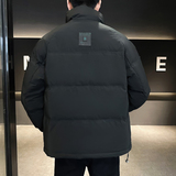 @店主风-冬外套织立领拼接羽绒服潮流男拼接上衣YR853-P135，男装羽绒服，电商D246