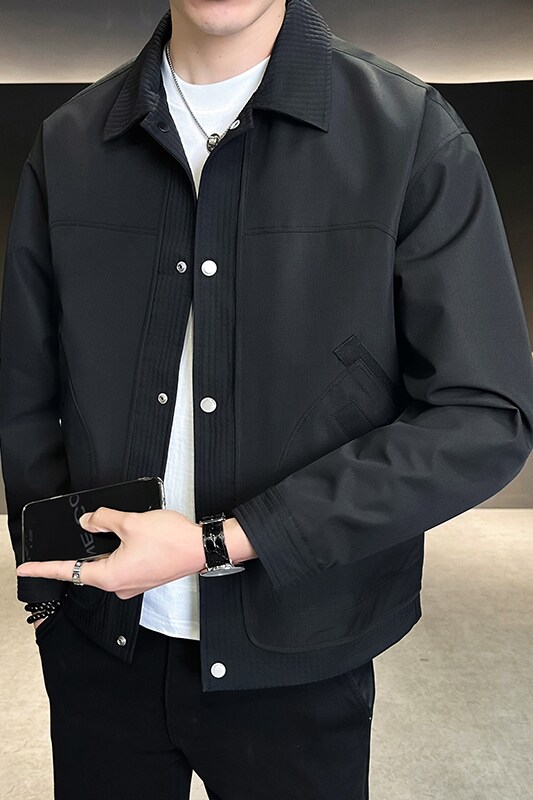 @店主-2025春装淘系男士高端翻领商务工装夹克外套103-P105,男装夹克,电商D246