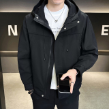 @店主风-冲锋衣春秋季新款工装连帽长袖夹克外套12502-P105，男装夹克，电商D246