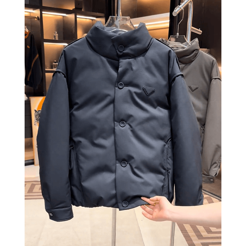 网图@白鹅绒-黑武士轻奢百搭外套羽绒服潮流立领男上衣YR100-P260，男装羽绒服，电商D246