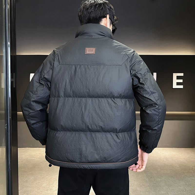 @店主风-冬新款特殊面料羽绒服潮流男立领拼色-9050-P165,男装羽绒服,电商D246