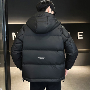 @标-冬外套连帽拼接羽绒服潮流男拼接上衣YR852-P165图片