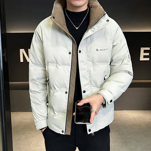@标 有报告 肌理感外套羽绒服拼色男外套1052-P150图片