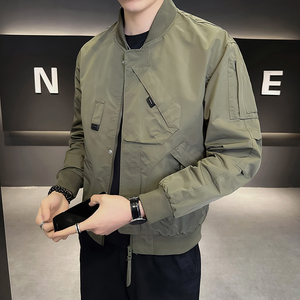 店主风  2026春秋新款男士重工外套棒球领工装夹克男JK115-P110图片