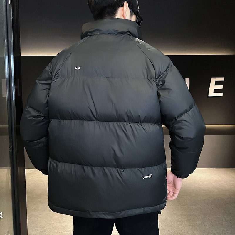 @店主风-跑量冬白鸭绒纯色立领羽绒服潮流男上衣YR869-特P110,男装羽绒服,电商D246