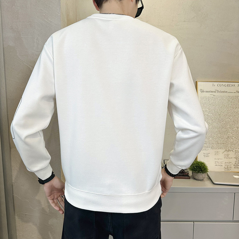 @店主风特殊面料上衣男针织长袖卫衣圆领外套休闲-7707-P58,男装卫衣,电商D246