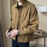店主风定制面料2024春秋男士设计感外套工装夹克男6811-P95，男装夹克，电商D246
