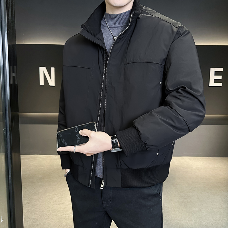 @标2025新款外套羽绒服工装设计高级感男立领外套6833-P205，男装羽绒服，电商D246