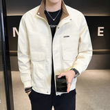@店主-男士高端新面料拼接工装拼色夹克外套6202-P110，男装夹克，电商D246