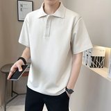 重磅冰丝凉感轻奢高级男士设计感polo杉短袖T恤半袖3590-P55，男装T恤，电商D246