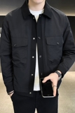 @店主-淘系男士高端针织拼接假两件工装夹克外套2401-P115，男装夹克，电商D246