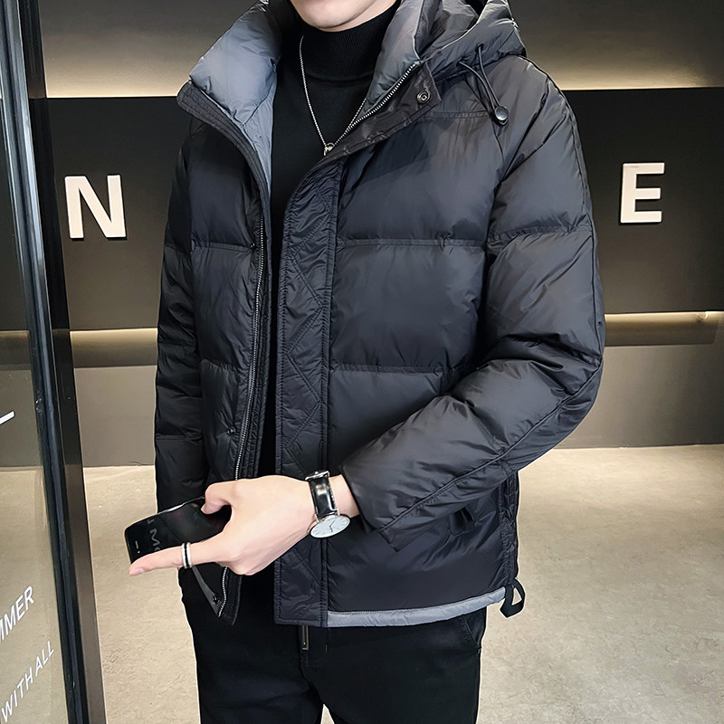 @店主风-有大码冬新款白鸭绒羽绒服潮流男连帽上衣-8808-P160,男装羽绒服,电商D246