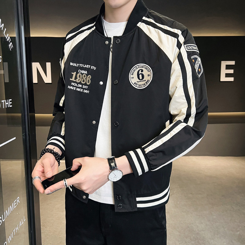 店主风男士飞行服外套棒球领工装夹克999-P95有二棉加厚105,男装夹克,电商D246