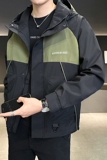 @店主风-冲锋衣织带拼接新款工装连帽长袖夹克外套609-P108，男装夹克，电商D246
