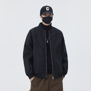 无影墙 原版面料  男士外套定制棒球领工装夹克男JK137-P100图片