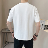 @店主2025新款设计男士高克重圆领短袖T恤半袖8774-P48，男装T恤，电商D246