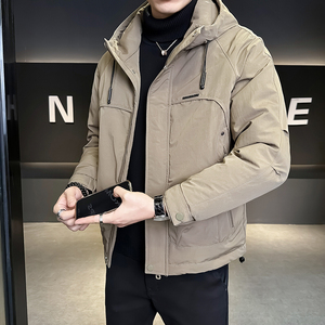 @标2025新款外套羽绒服冲锋衣男连帽工装外套1080-P185