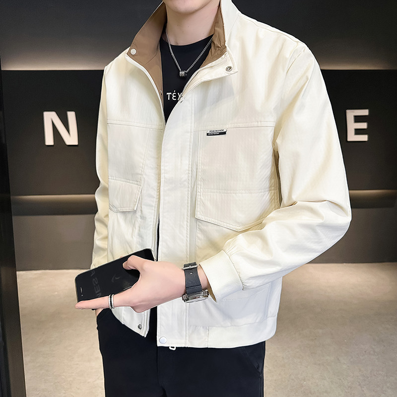 @店主-男士高端新面料拼接工装拼色夹克外套6202-P110,男装夹克,电商D246